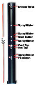 Solar Shower Tower 40L