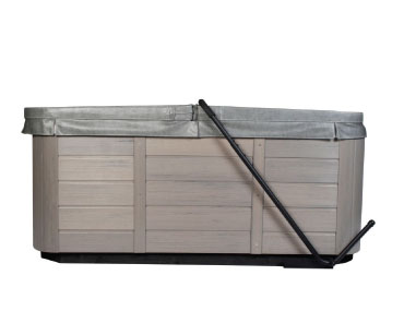 Cover Rock-It - Spa Cover Lifter in the closed position.