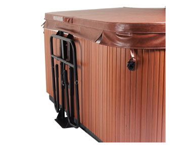 Cover Caddy - Spa Cover Lifter in the closed position.