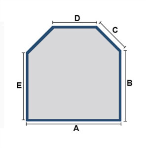 Square/Rectangle with 2 cut corners Spa Cover
