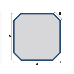 Square with Cut Corners Spa Cover